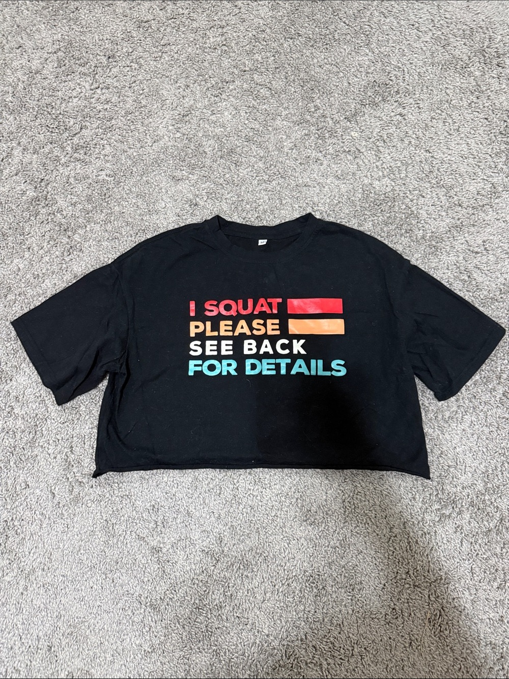 Black Crop Tee